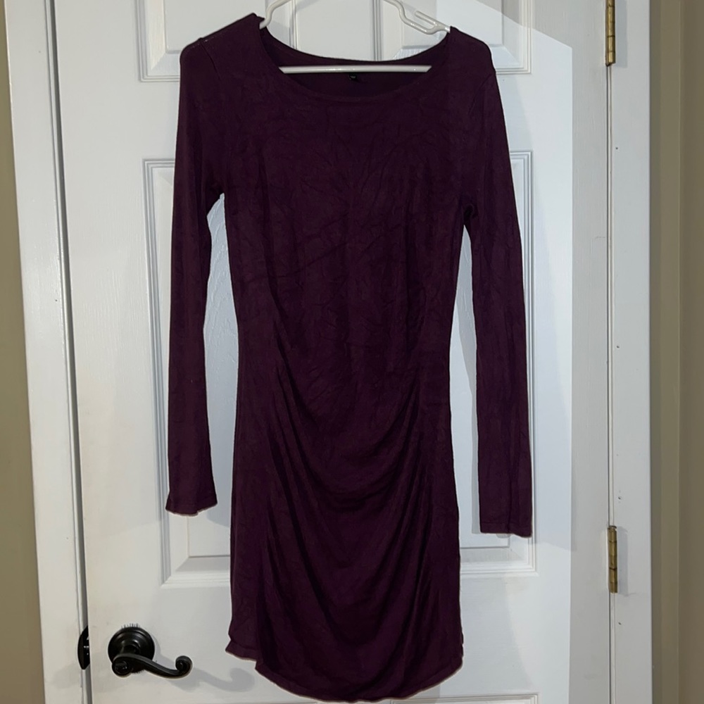 Express purple sweater dress